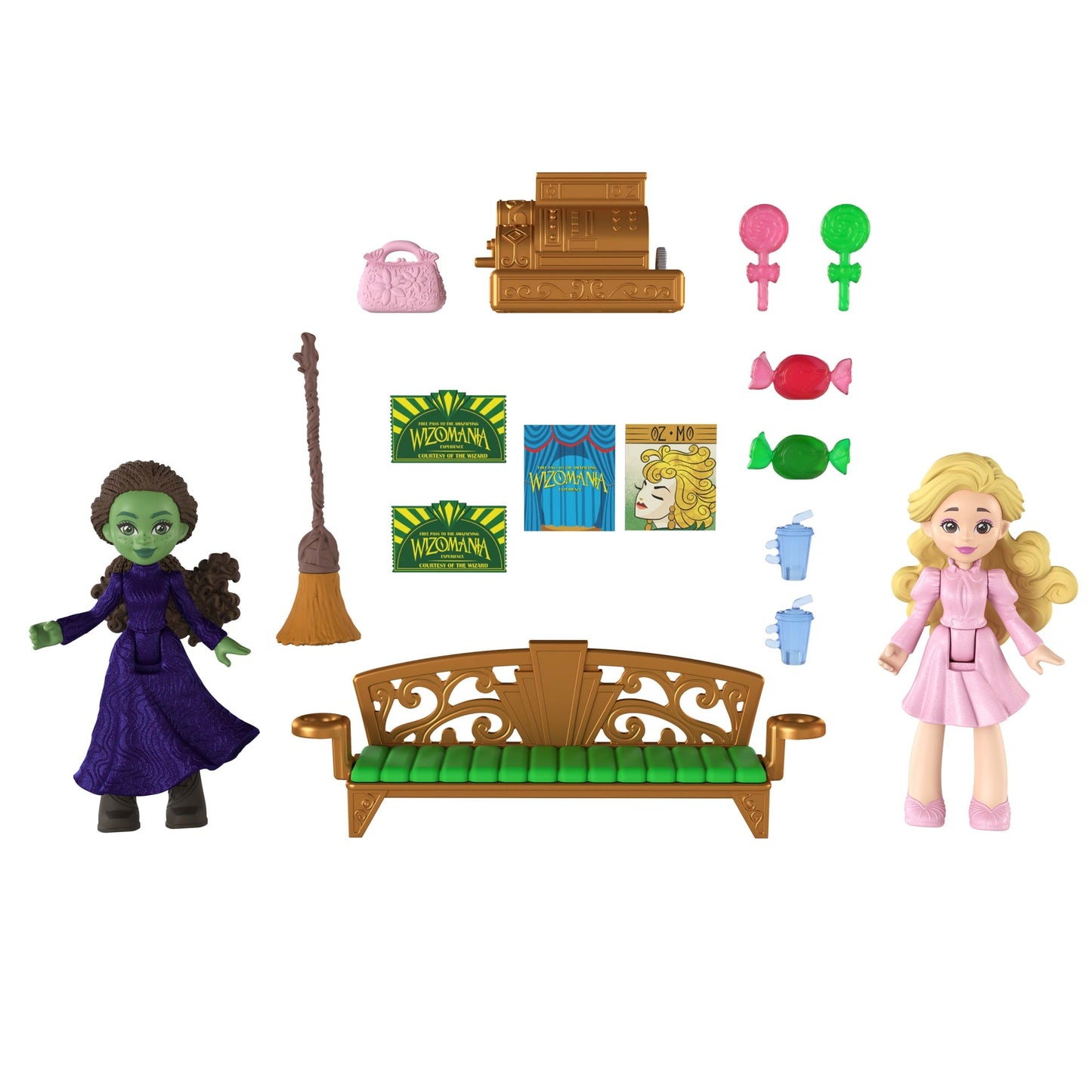 Wicked Coffret Cité D’Émeraude Avec Petites Poupées et Accessoires