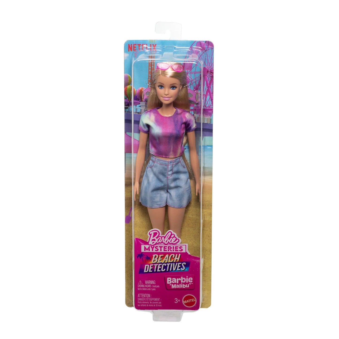Barbie Mysteries: Beach Detectives Barbie “Malibu” Fashion Doll in Signature Outfit With Accessories
