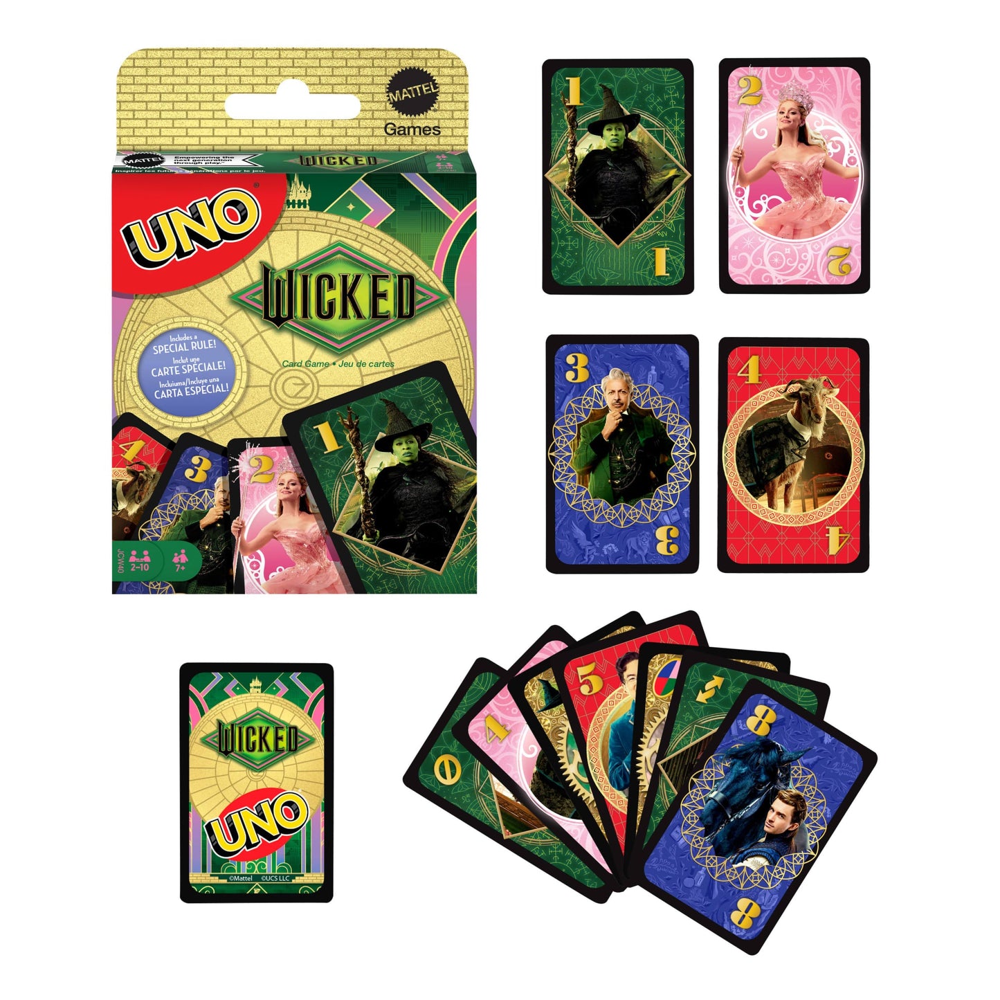 UNO Wicked Card Game For Kid, Adult & Family Nights Inspired By The Movie