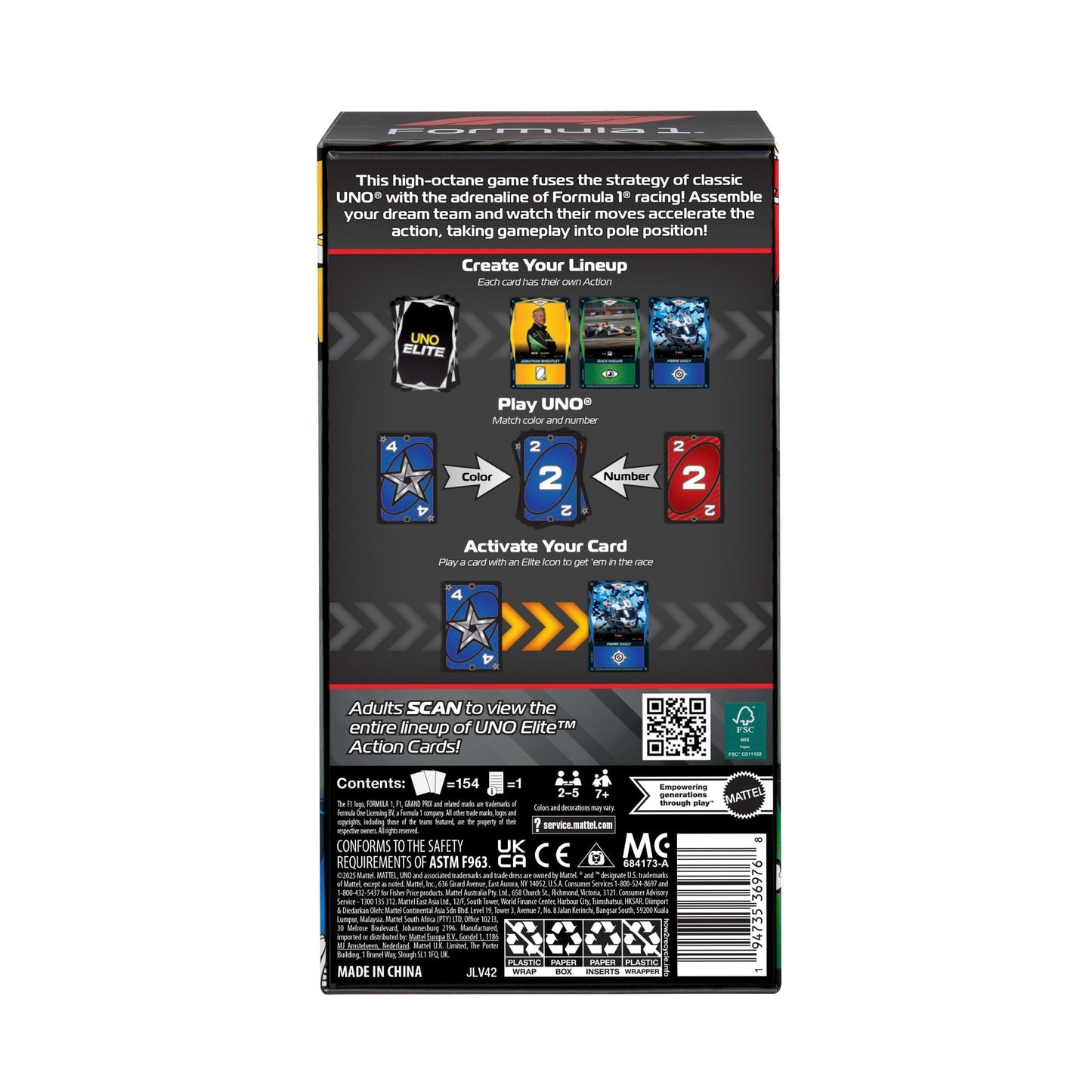 UNO Elite Formula 1 2025 Core Edition Starter Pack