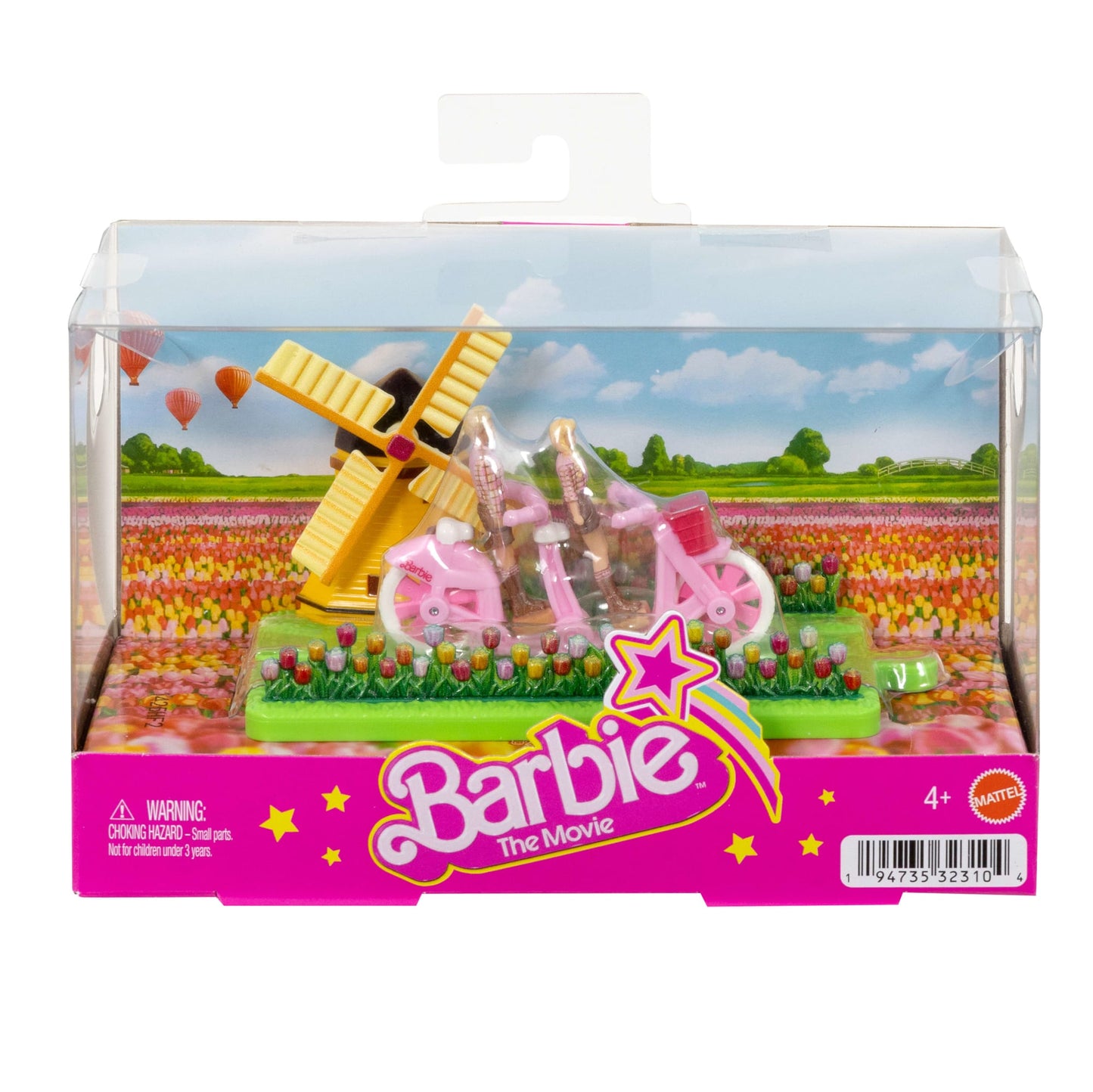 Barbie Mini BarbieLand Veículo para Boneca O Filme Barbie e Ken em uma Bicicleta