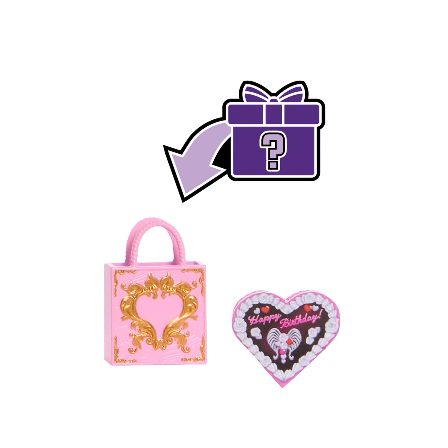Poupées Monster High Anniversaire Sang-Sationnel Dans des Robes de Fête Avec des Accessoires Comme des Ballons et des Cadeaux