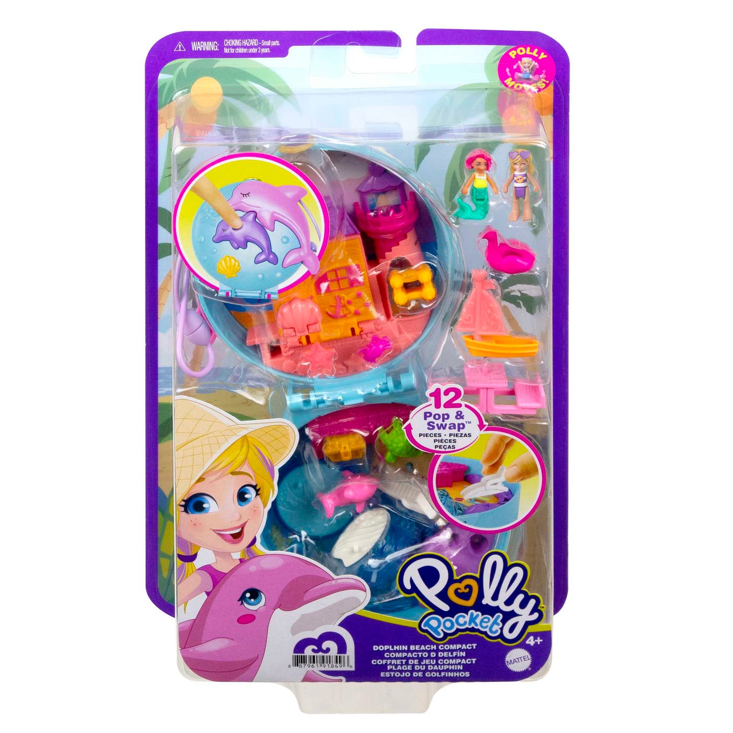 Polly Pocket Dolphin Beach Compact
