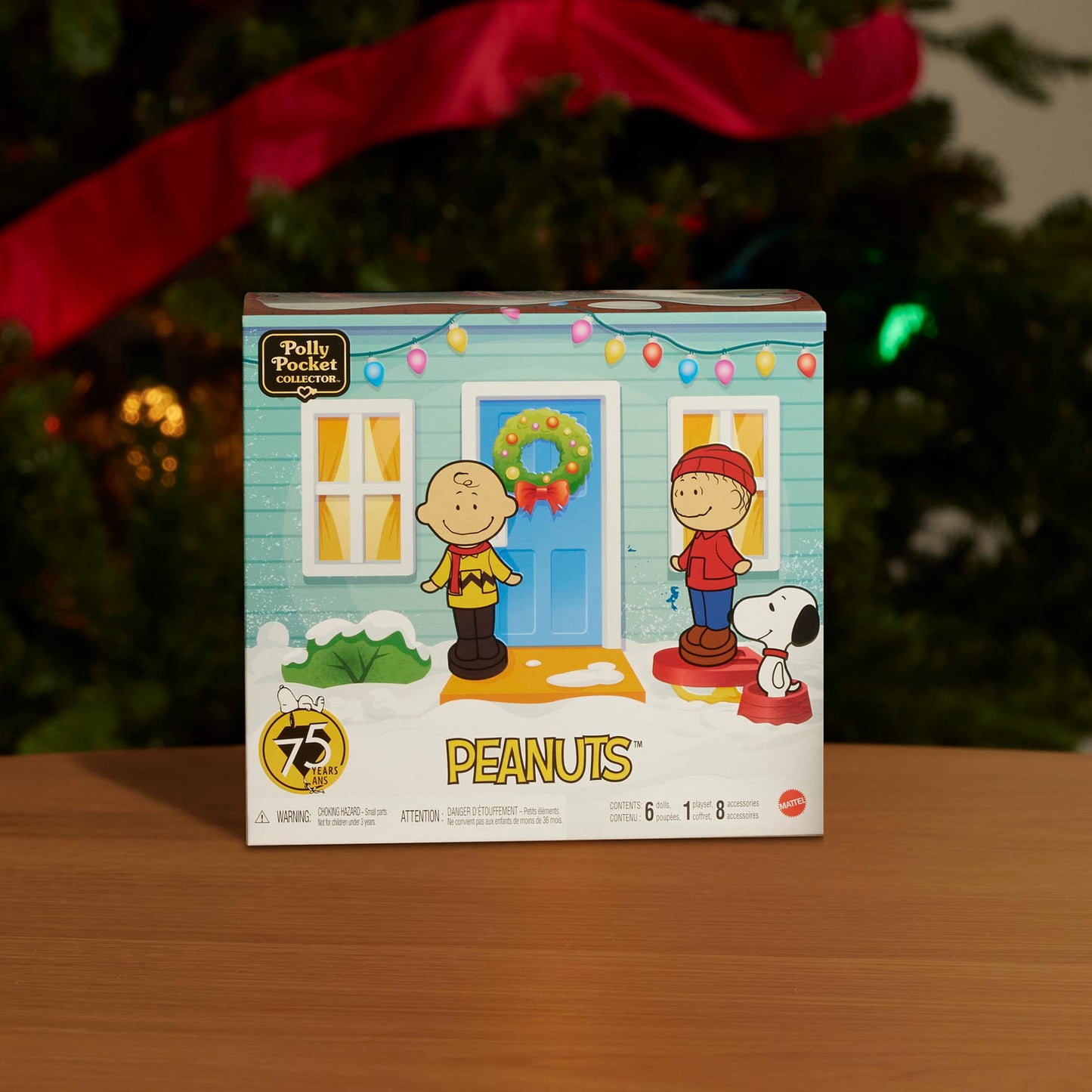 Polly Pocket Micro Dolls And Playset, Collector Peanuts Compact With 7 Accessories