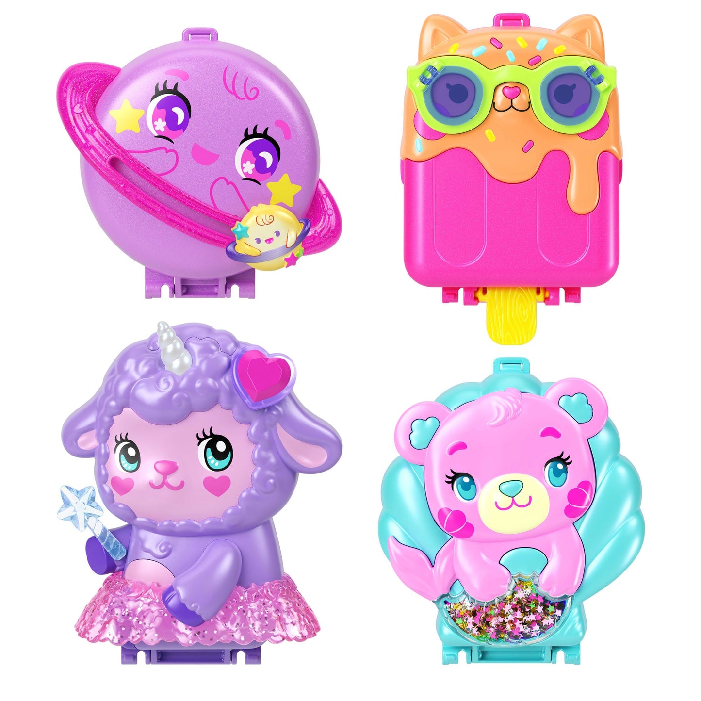 Polly Pocket Set de Juego Compacto Pocket World Animalitos Sorpresa