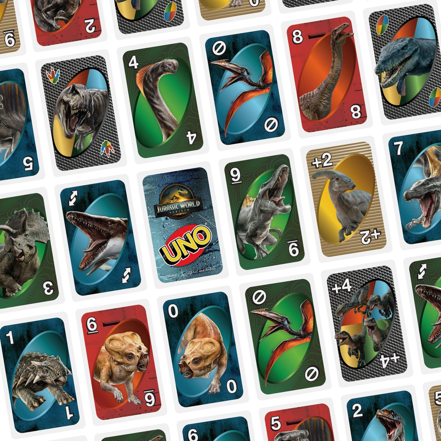 UNO Jogo de Cartas Jurassic World