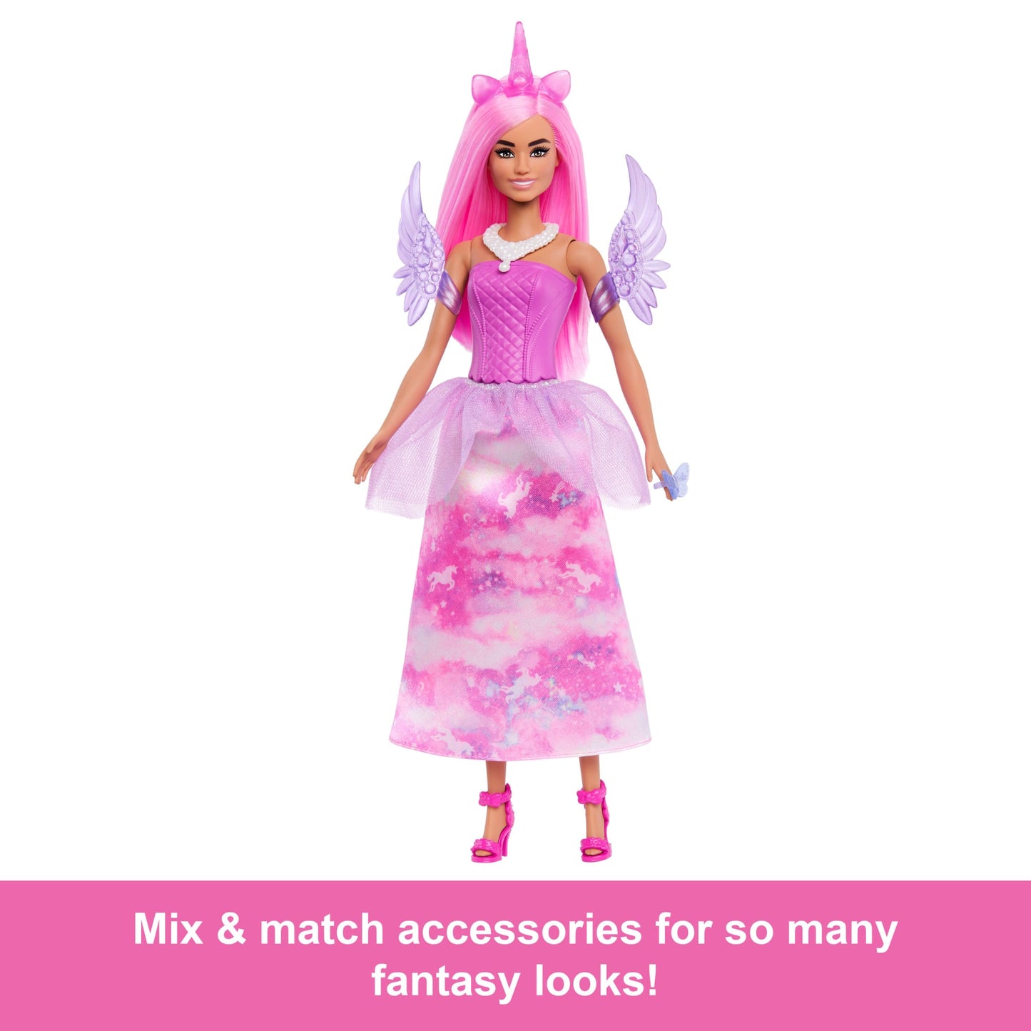 Barbie Advent Calendar With Fashion Doll & 24 Surprise Toy Accessories including Unicorn & Pets