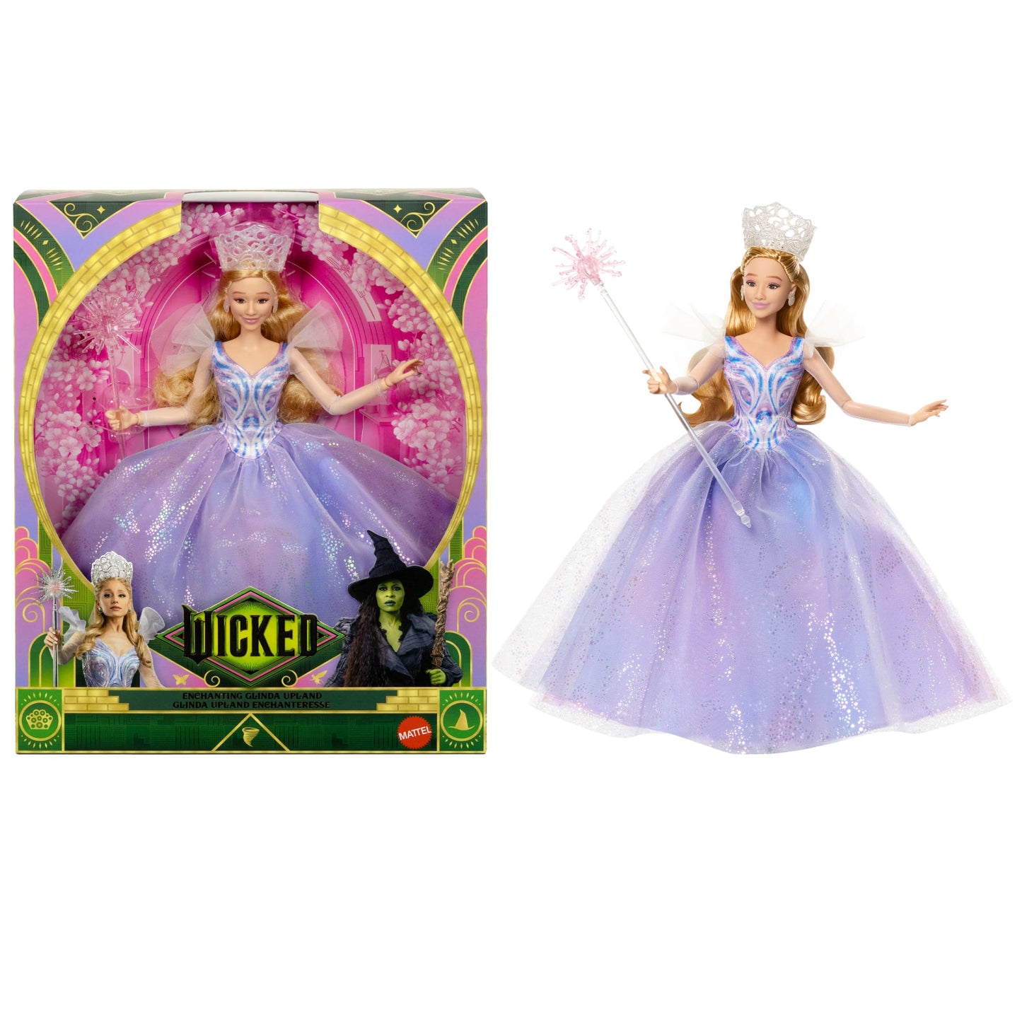 Universal Pictures’ Wicked: For Good Deluxe Glinda Doll With Movie-Inspired Outfit & 3 Accessories