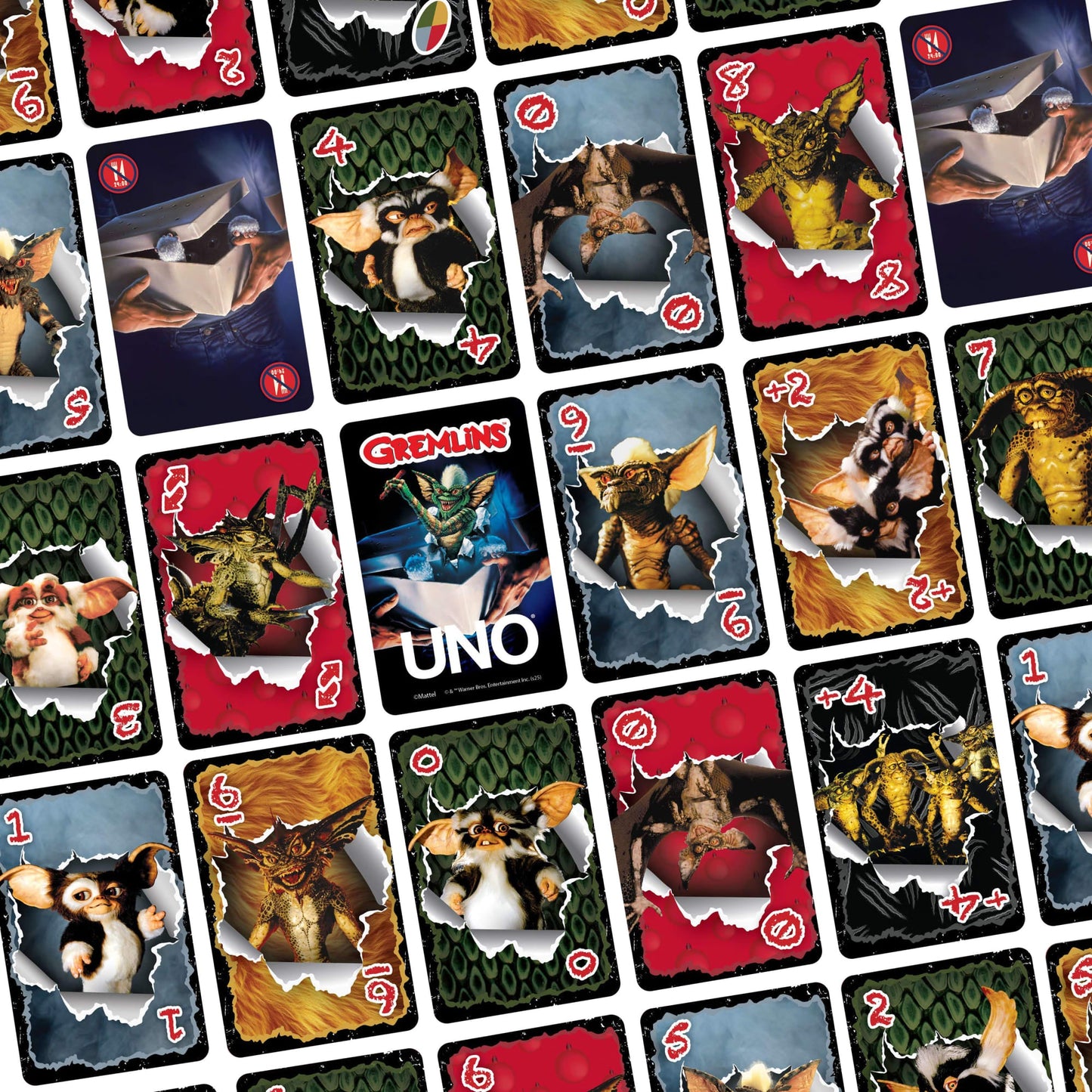 UNO Fandom Gremlins Card Game For Kids, Adults & Families, Travel & Camping For 2-10 Players