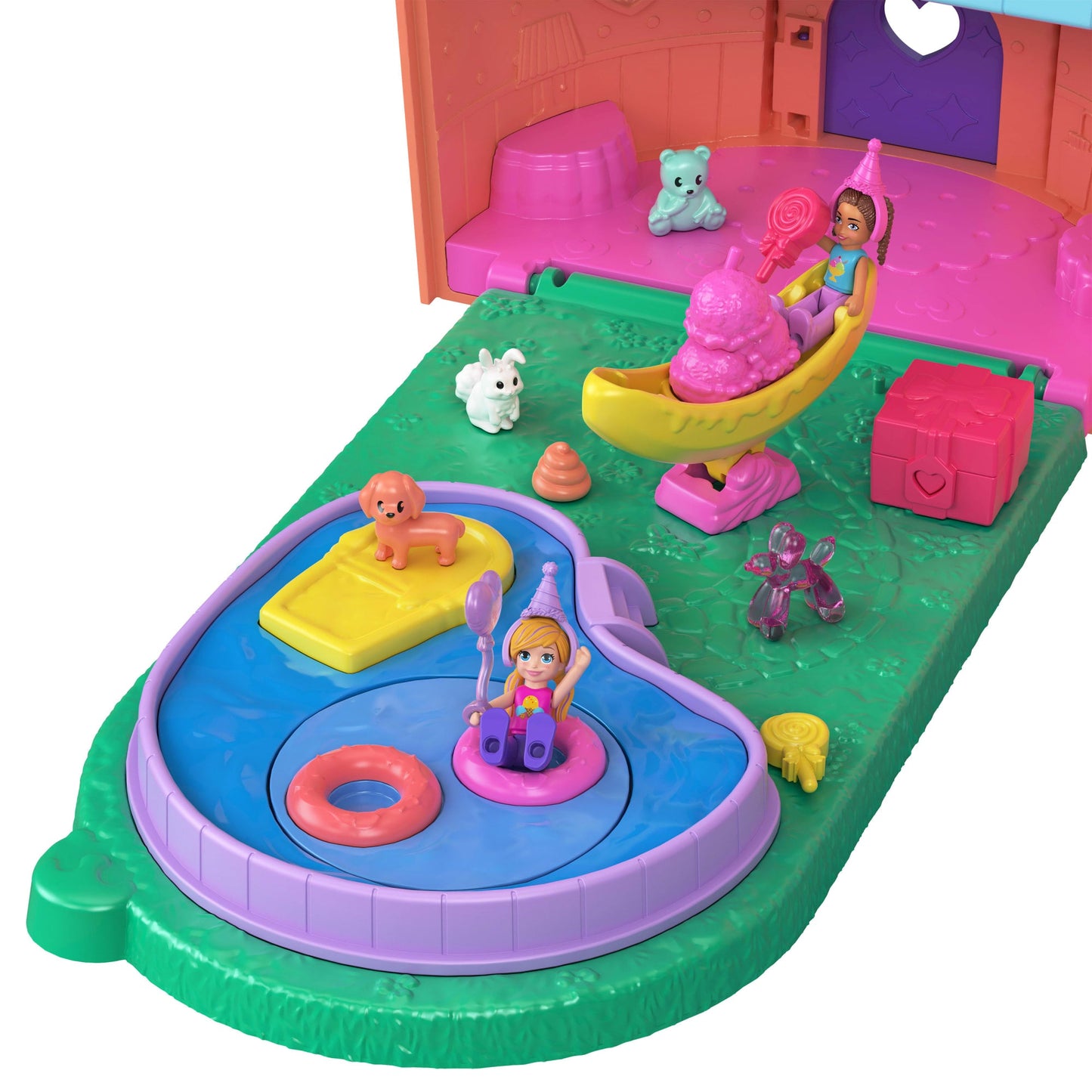 Polly Pocket Conjunto de Brinquedo Estrojo Casa de Sorvete