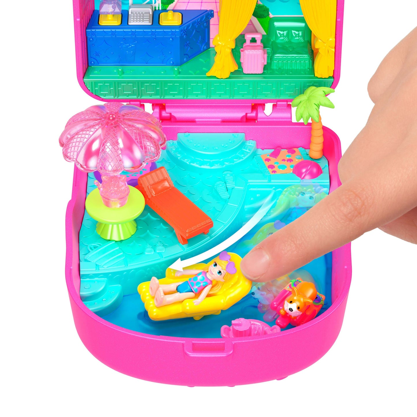 Polly Pocket Set de Juego Compacto Resort Paleta Gatito