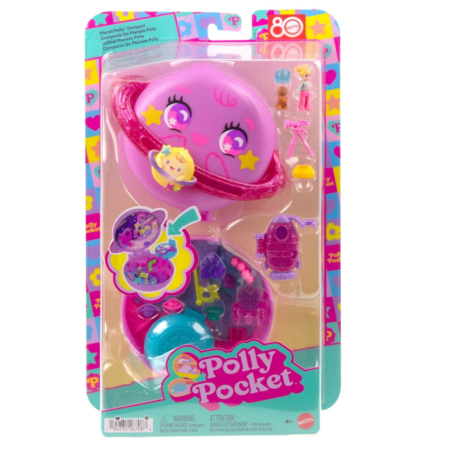Polly Pocket Set de Juego Compacto de Planeta Polly