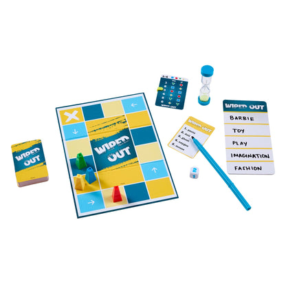 Wiped Out Party Game, Guessing Game For Families, Teens, Adults With Erasable Clues And Blackout Glasses For 3-6 Players
