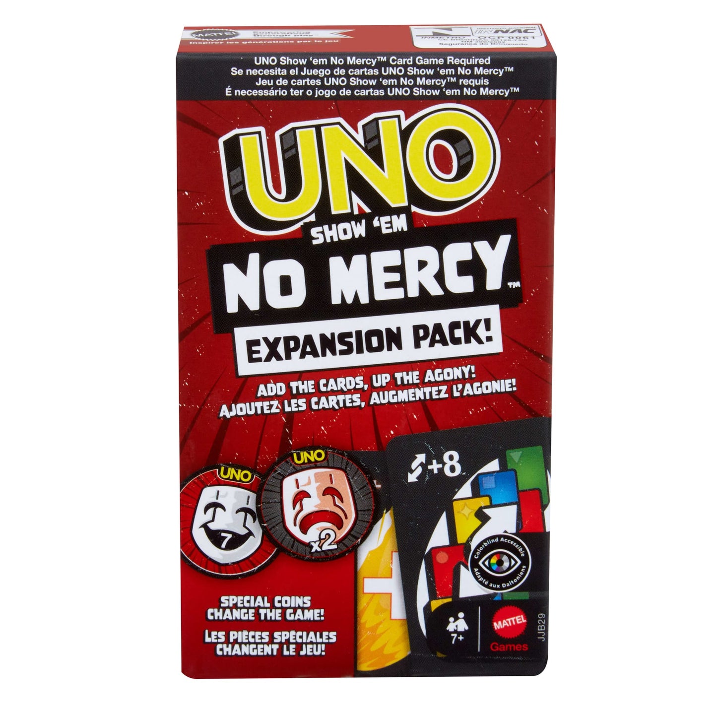 UNO Show ‘Em No Mercy Card Game Expansion Pack For Kid, Adult & Family Nights & Parties