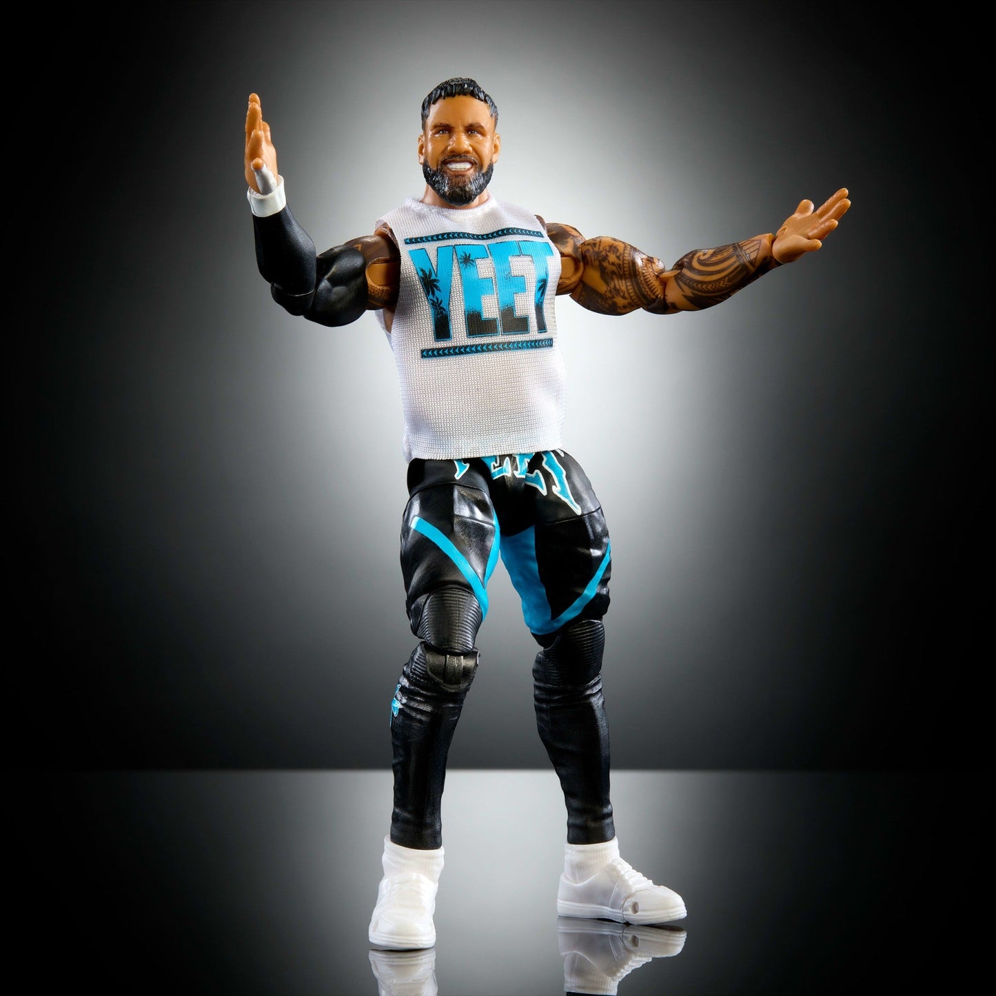 WWE Figura de Acción Elite Jey Uso azul