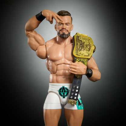 WWE Elite Austin Theory Action Figure, Series #121, 6-Inch Collectible With Accessories