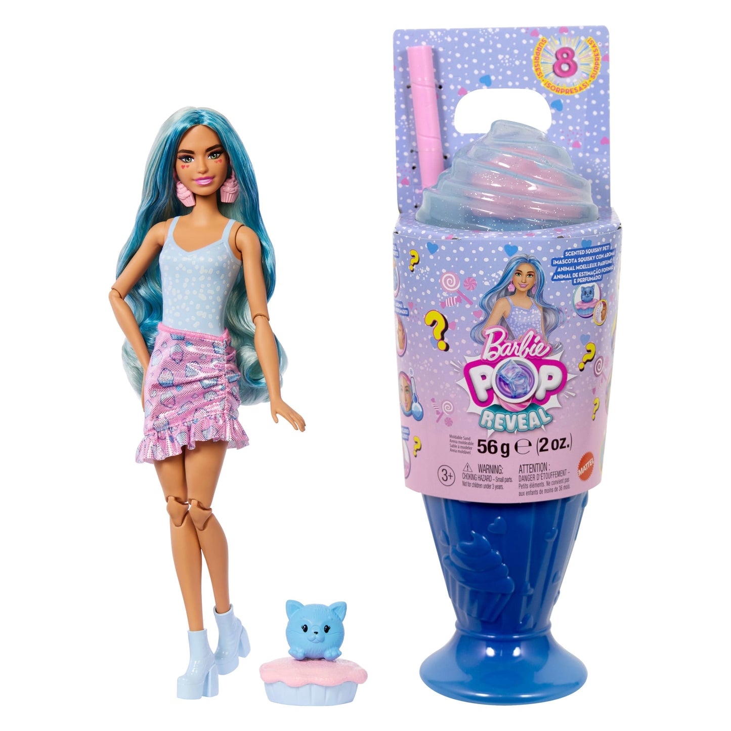 Barbie Pop Reveal Muñeca Dulces Sorpresas Cupcakes