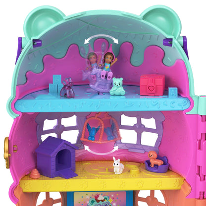 Polly Pocket Set de Juego Compacto Casa de Helado