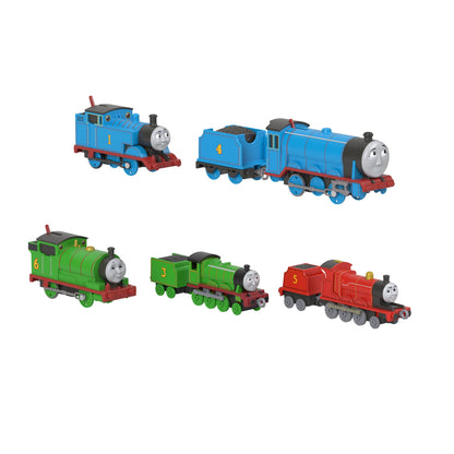 Thomas & Friends 80th Anniversary Multipack By Fisher-Price, 3 Motorized Toy Trains & 2 Engines
