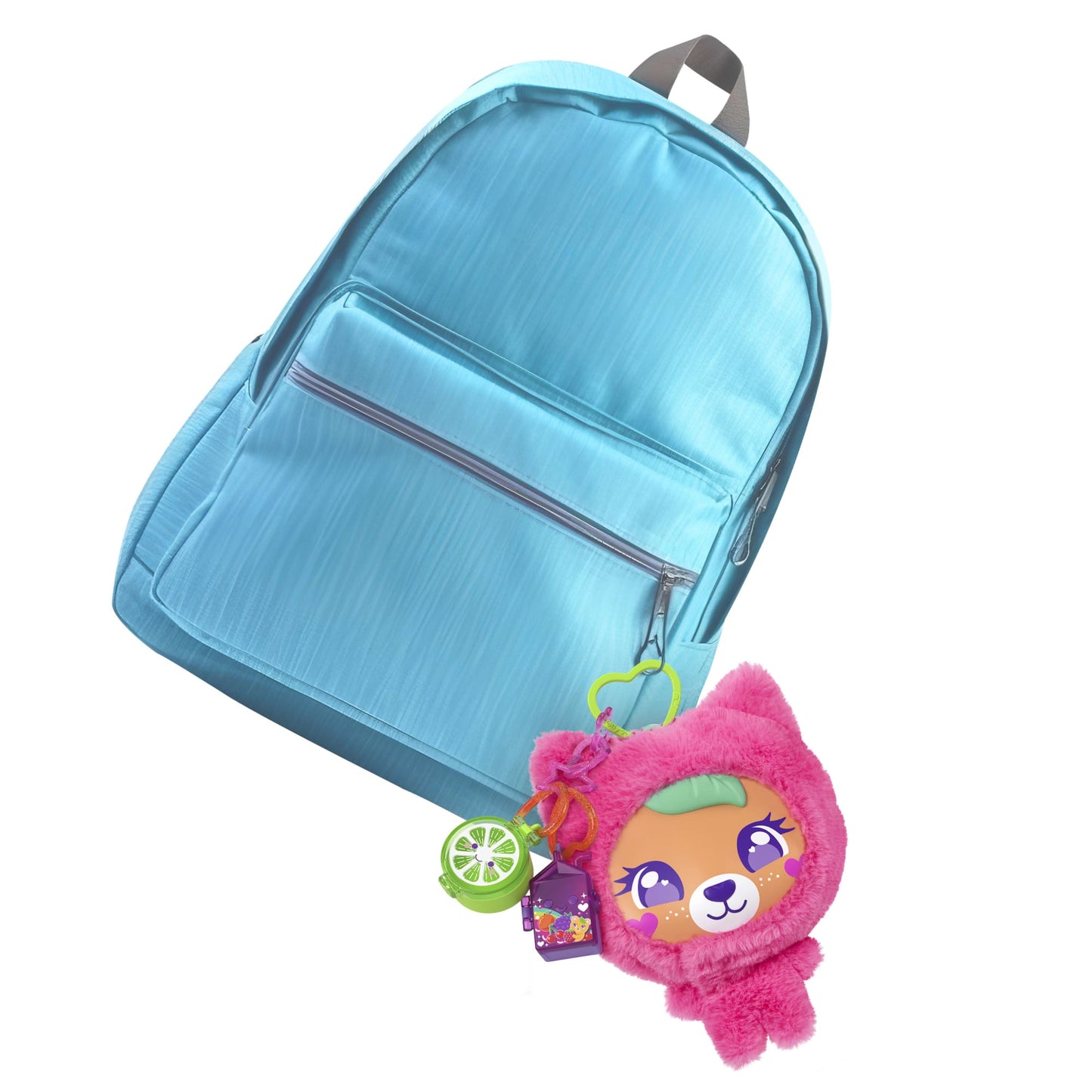 Polly Pocket Plushie Bear Compact, Doll & Keychain Playset With Pets, Fruit Themed Accessories