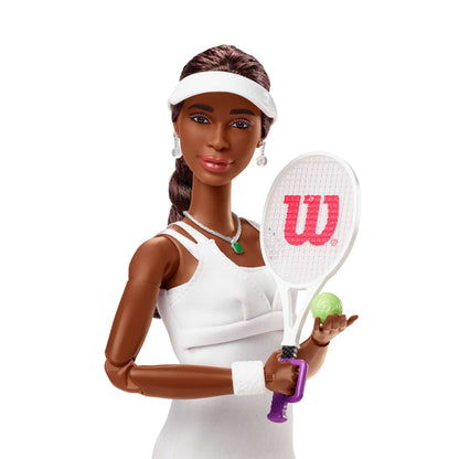 Barbie inspiring Women Series, Venus Williams Fashion Doll With Signature Tennis Uniform