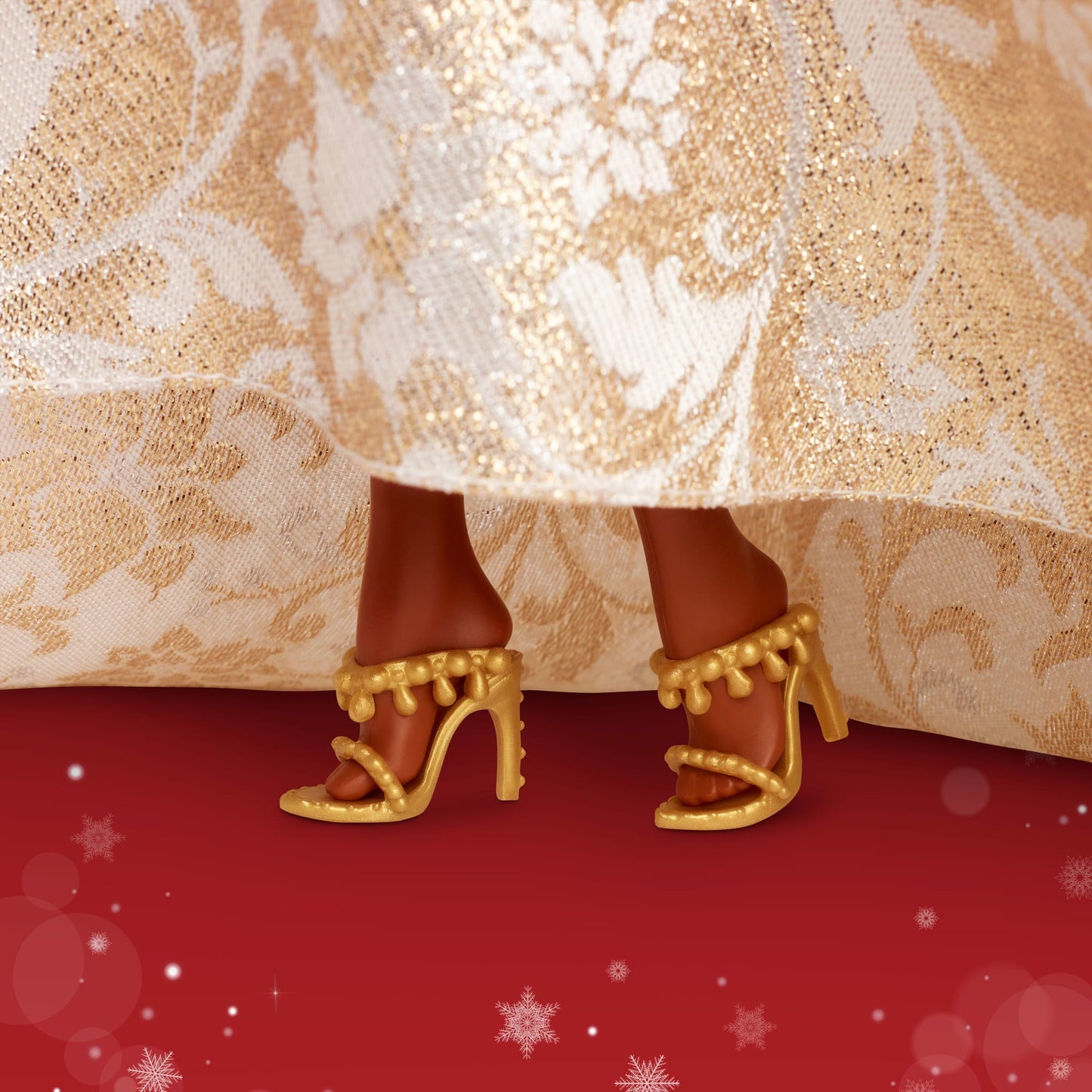 Barbie Signature 2025 Holiday Barbie Fashion Doll, Seasonal Collector, Black Hair With Silver & Gold Gown