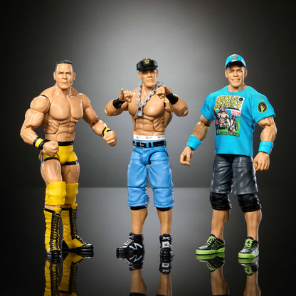 WWE Elite Collection John Cena 3-Pack, Collectible Set Of 6-inch Action Figures With Articulation
