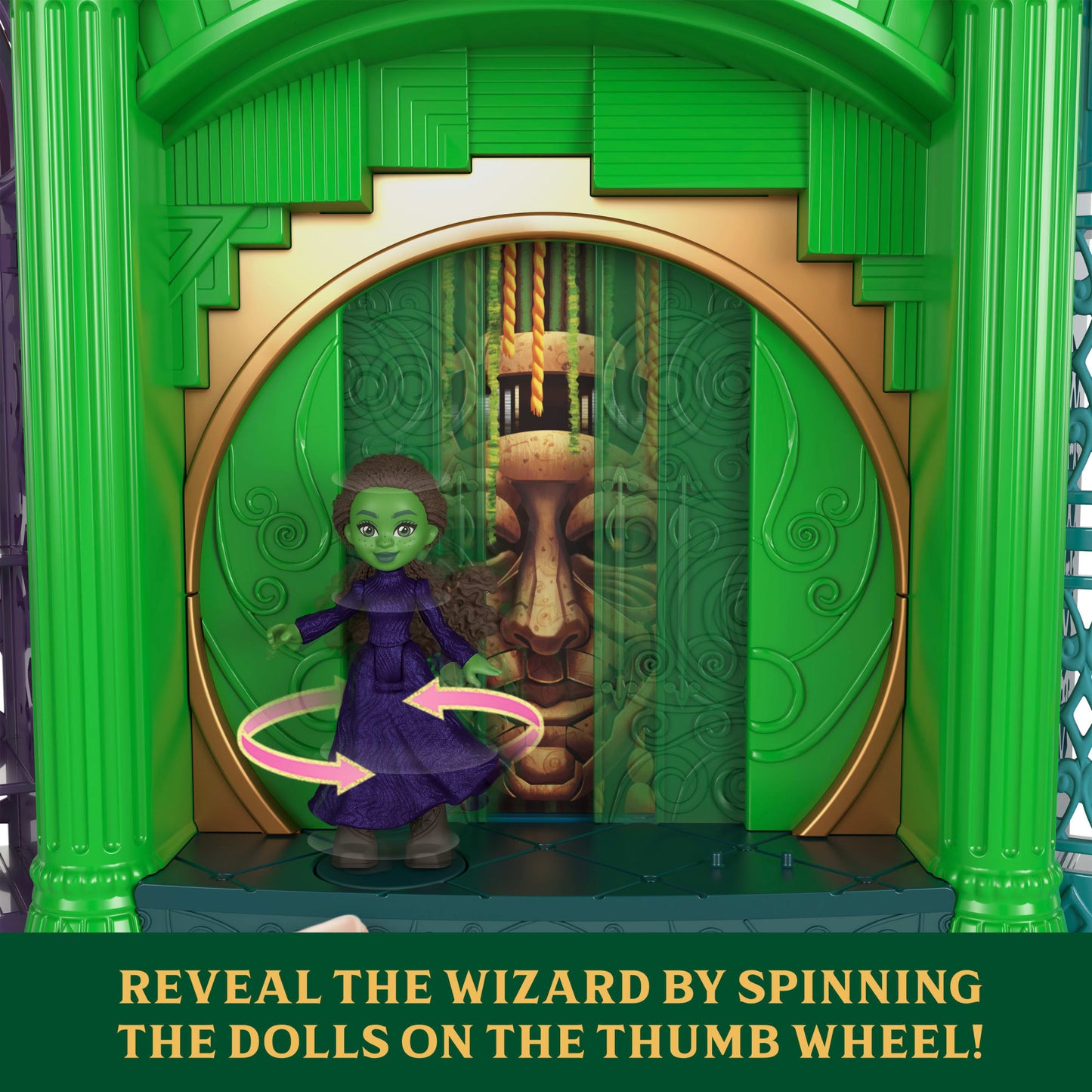 Universal Pictures’ Wicked Emerald City Small Doll Playset With 5 Play Spaces & 15 Accessories