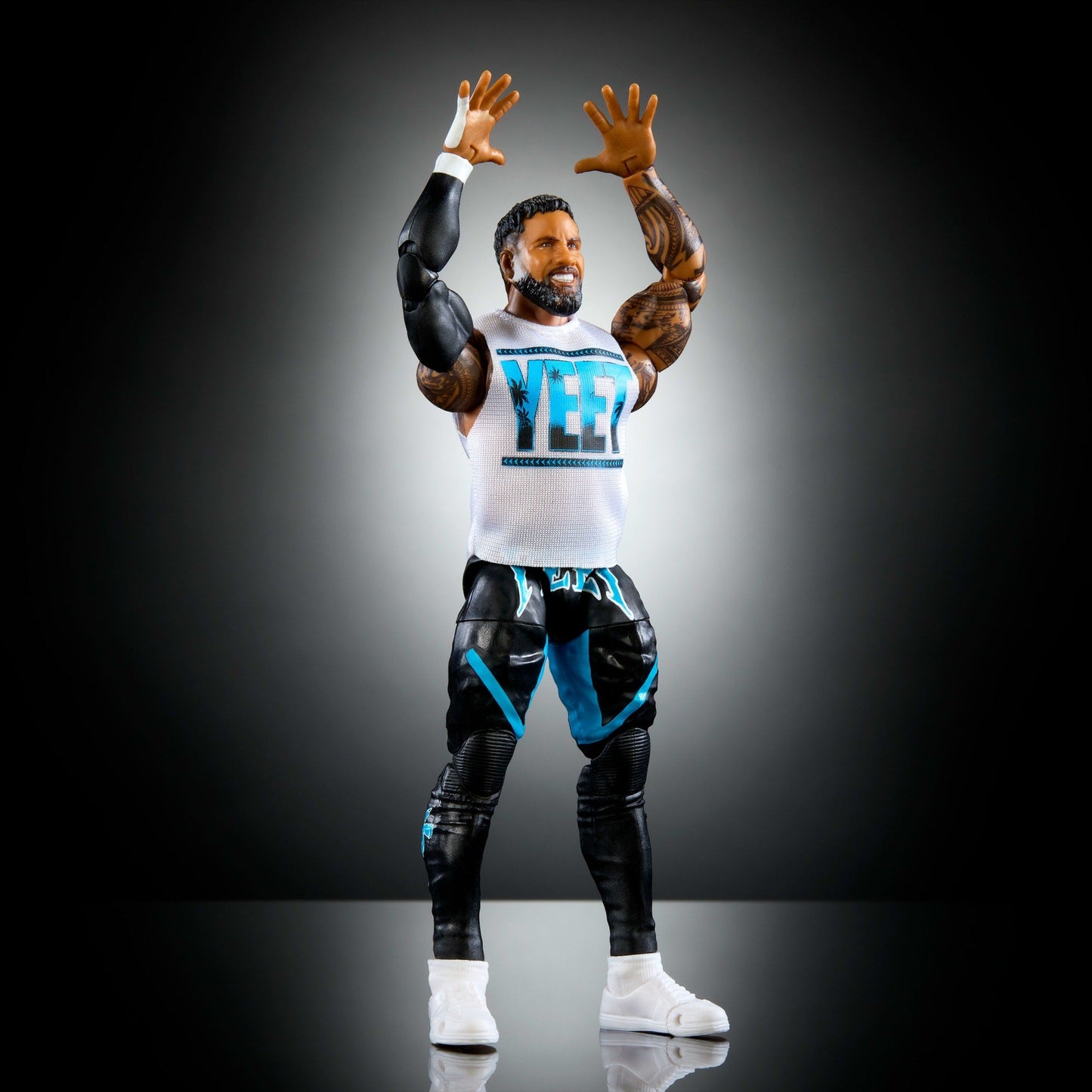 WWE Figura de Acción Elite Jey Uso azul