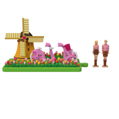 Barbie Mini BarbieLand Vehículo para Muñecas La Película Barbie y Ken en Bicicleta