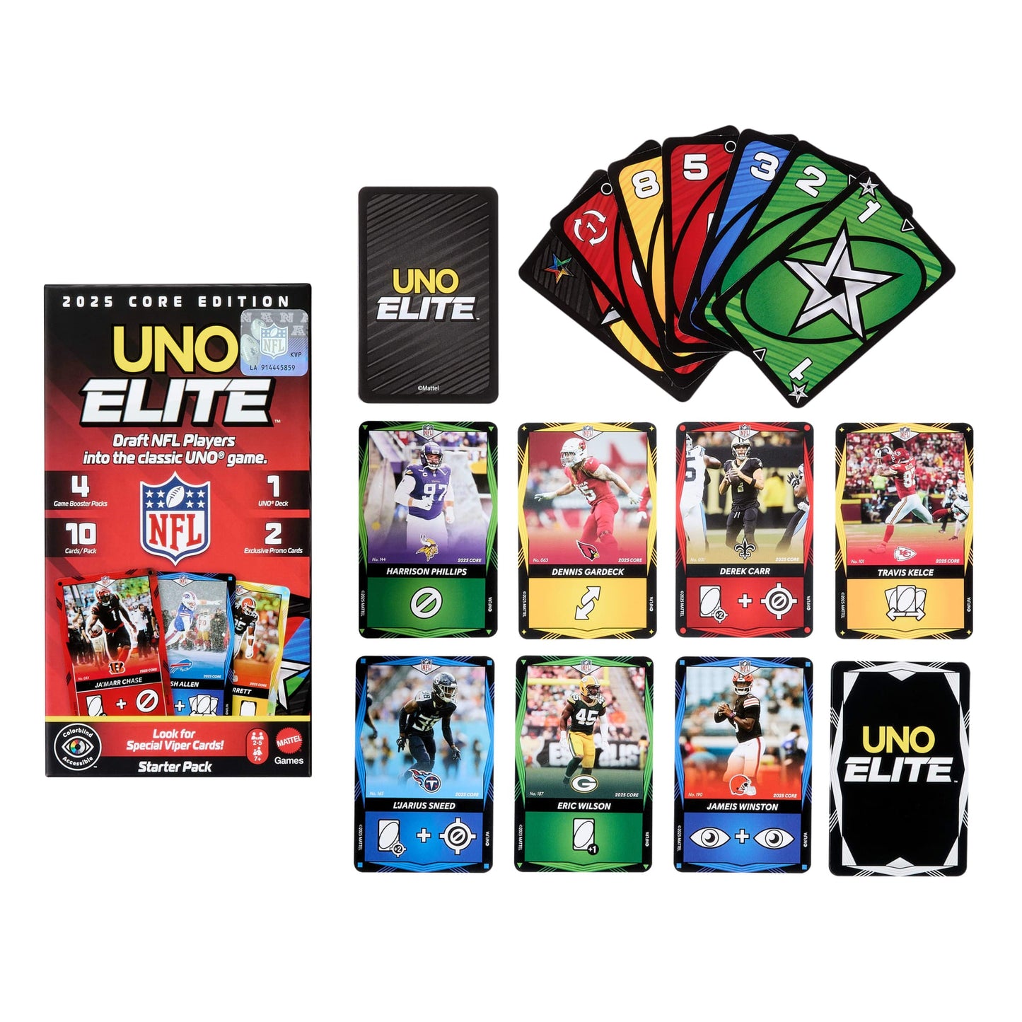 Uno Elite™ Nfl Édition de Base 2025 Coffret de Départ
