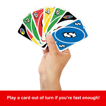 UNO Party Card Game For Large Groups, Kids, Adults & Family Nights, 6 To 14 Players Ages 7+ Years