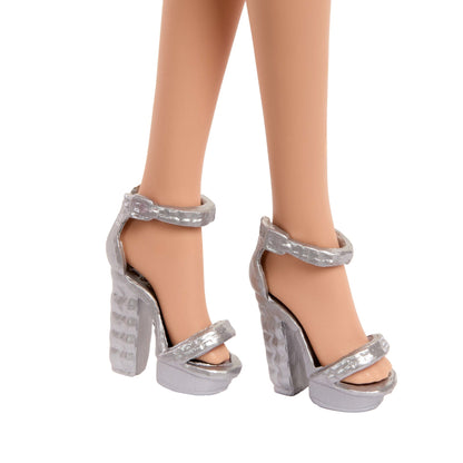 Barbie Mattel 80Th Anniversary Ruby-Red Celebration Fashion Doll Wearing Red Dress With Accessories