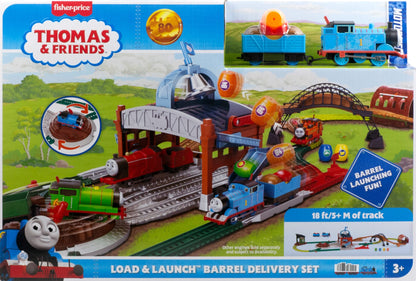 Thomas & Friends Pista de Juguete Motorizada ¡Entrega los Barriles!