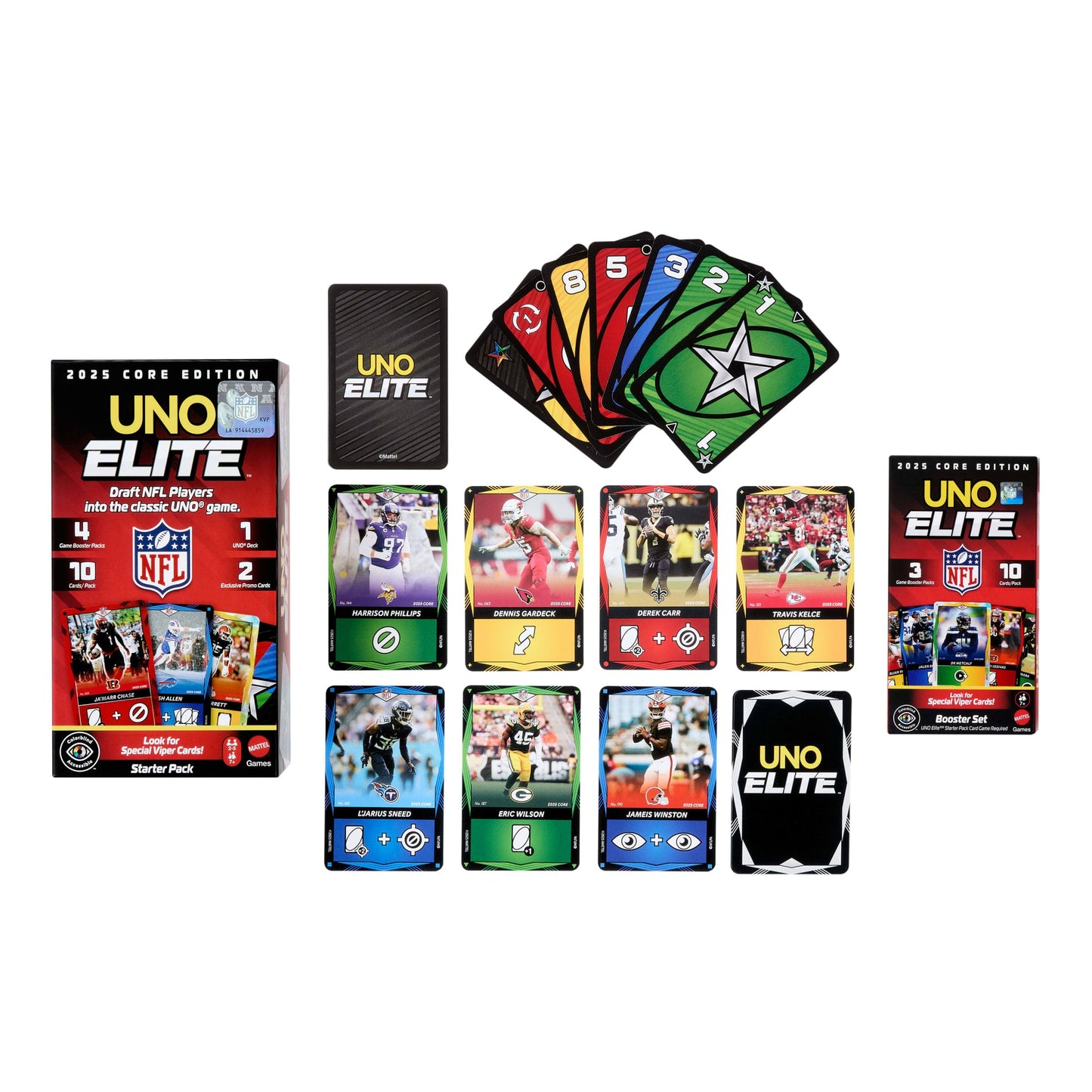 UNO Elite NFL Jogo de Cartas Pacote Impulso