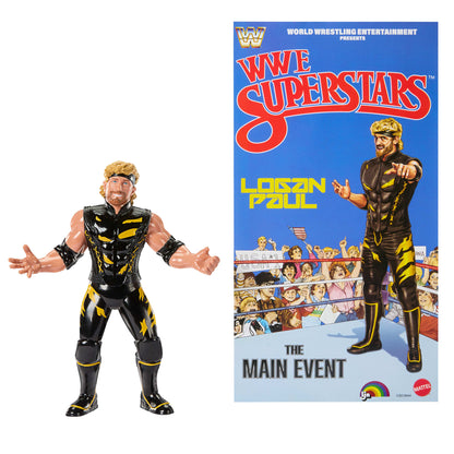 WWE Ljn Superstars Logan Paul Action Figure, 1980s Retro 8-Inch Collectible Toy