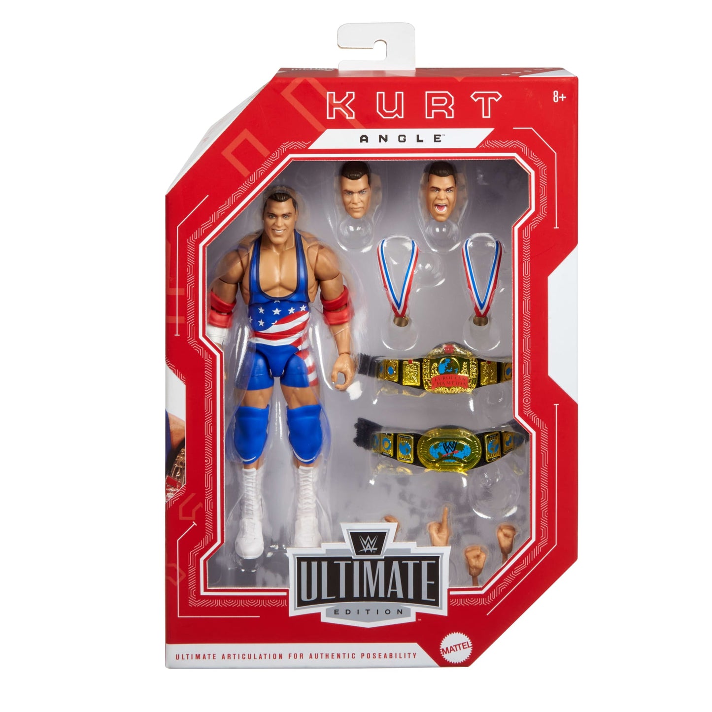WWE Ultimate Edition Monday Night War Kurt Angle Action Figure & Accessories Collectible Set, 6-Inch
