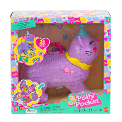 Polly Pocket Conjunto de Brinquedo Estrojo Pinhata Gatinho