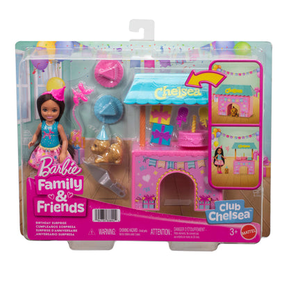 Barbie Coffret Suprise D’Anniversaire Club Chelsea et Accessoires