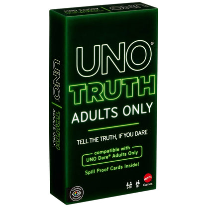 UNO Truth Adults Only Card Game, Play Anywhere, Travel, Dorm, Camping & Party