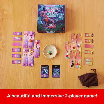 Spirits Of The Wild: Awakening Relaxing, Light Strategy Board Game With Beautiful Art For 2 Players