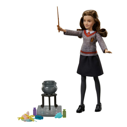 Polyjuice Potions Hermione Granger Doll & Playset, Movie-Inspired Outfit, 13 Accessories & Fizz