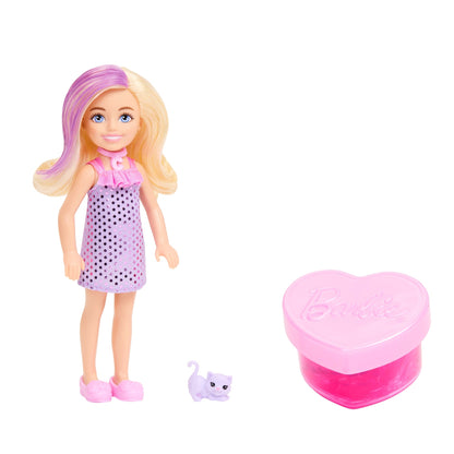Barbie Party Unboxed Boneca Chelsea Party Glamour Surpresa