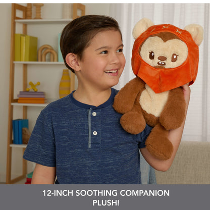 Star Wars Ewok Plush, Weighted Soft Toy, 12-Inch With Weighted Limbs & 1.5-Pound Pouch Inside
