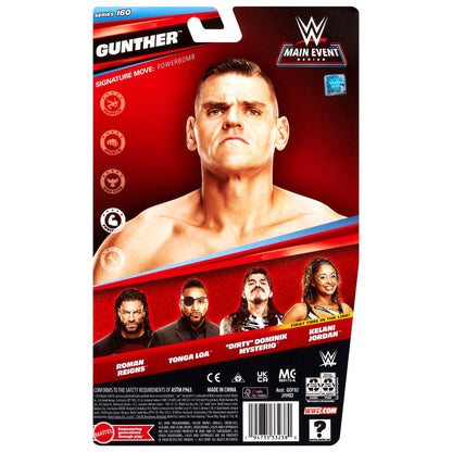 WWE Gunther Action Figure, Main Event Series #160, 6-Inch Collectible With Articulation