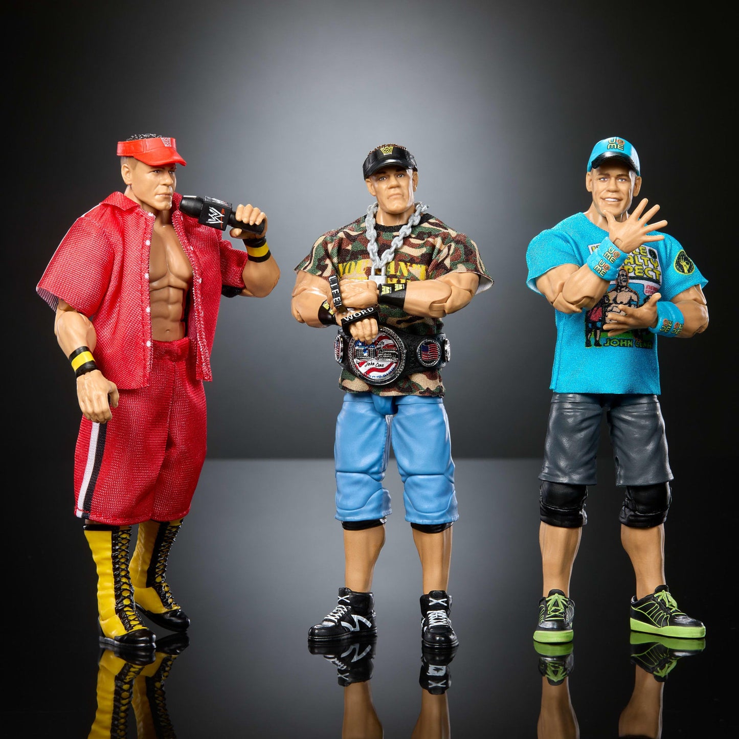 WWE Elite Collection John Cena 3-Pack, Collectible Set Of 6-Inch Action Figures With Articulation