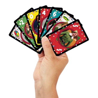 UNO Fandom Elf Card Game With Collectible Foil Card For Kids, Adults & Family Night