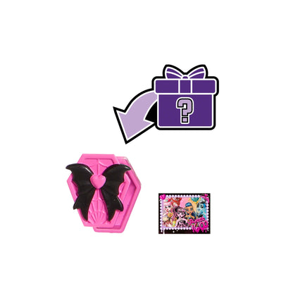 Poupées Monster High Anniversaire Sang-Sationnel Dans des Robes de Fête Avec des Accessoires Comme des Ballons et des Cadeaux