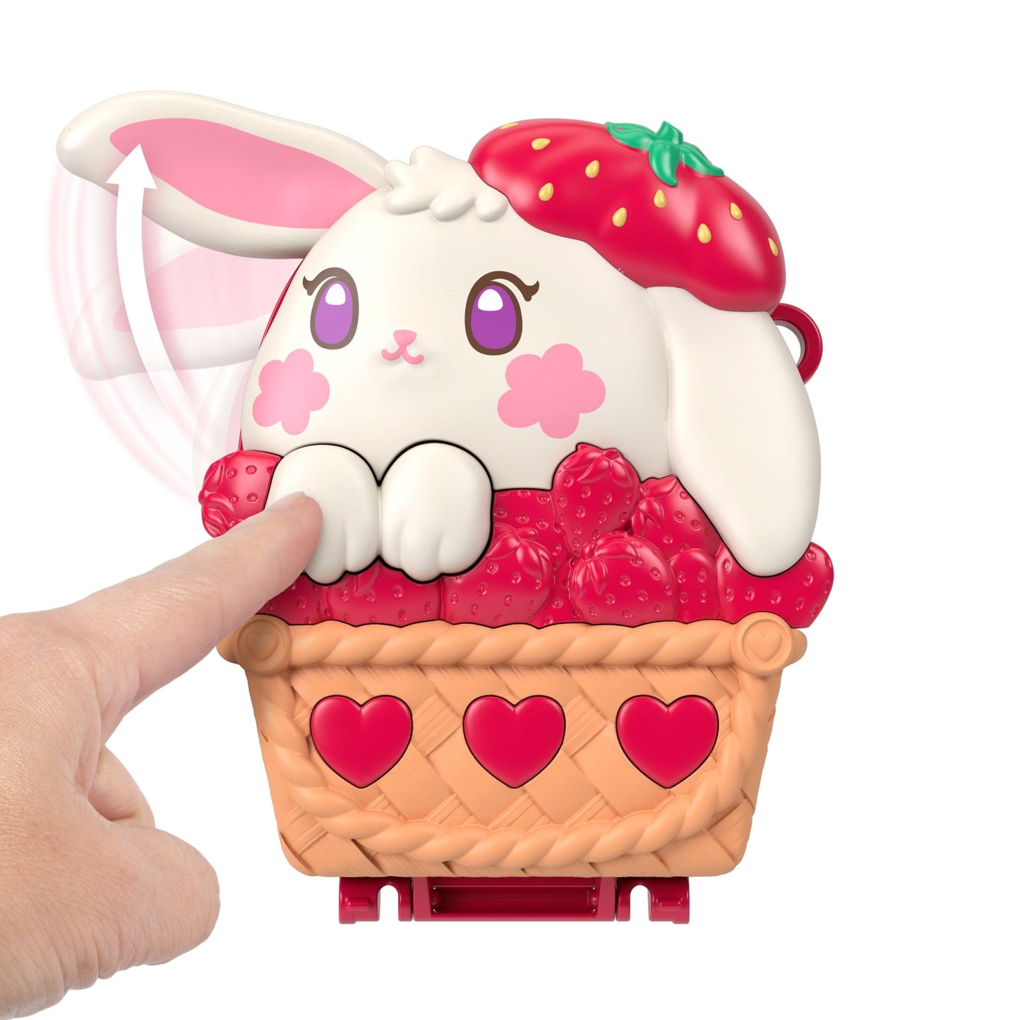 Polly Pocket Picnic Bunny Compact Playset With 1 Micro Doll And Pet, Travel Toy With Fruit Accessories