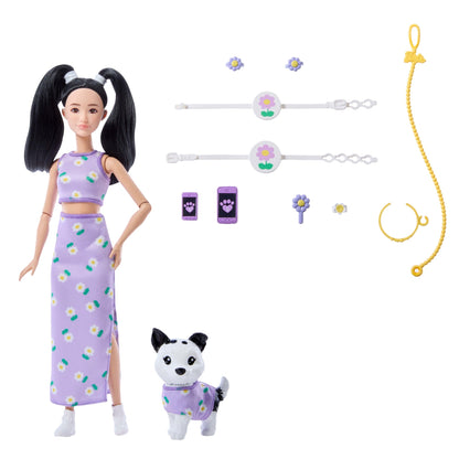 Poupée Barbie® Styles Coordonnés et Accessoires